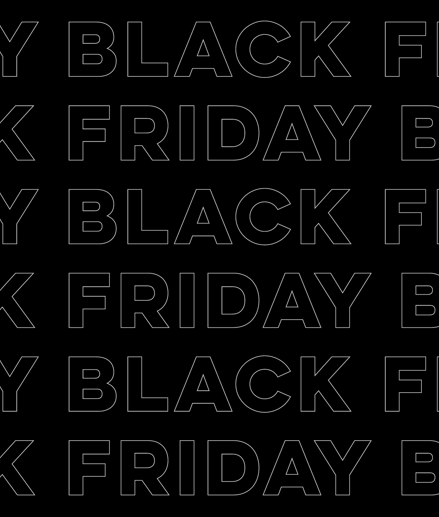 Black Friday banner in black