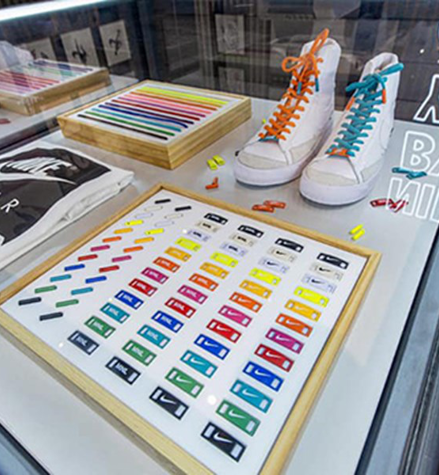 Nike sneakers customization in-store at Nike