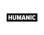 Humanic logo white and black