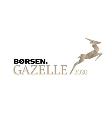 Børsen Gazelle 2020 logo with gazelle 