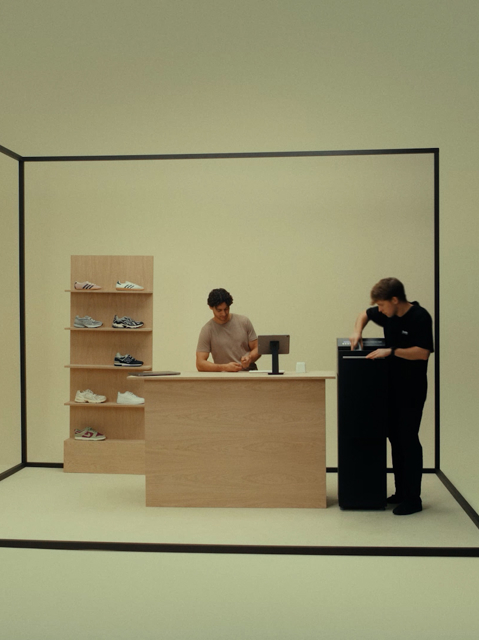 IMBOX Original in store with IMBOX technician