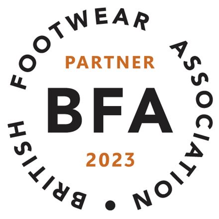 British Footwear Association Partner logo with black text