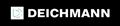 White Deichmann text and logo on transparent background