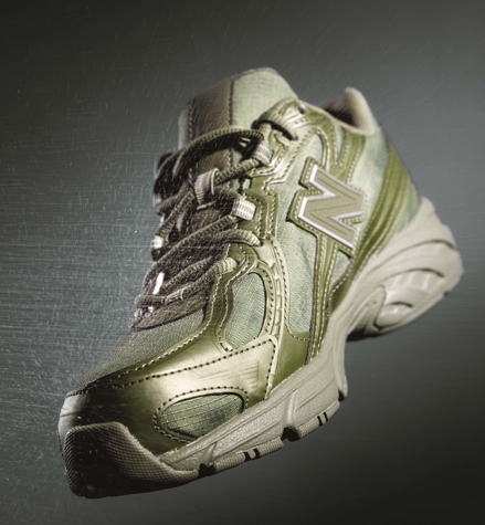 Green New Balance sneaker