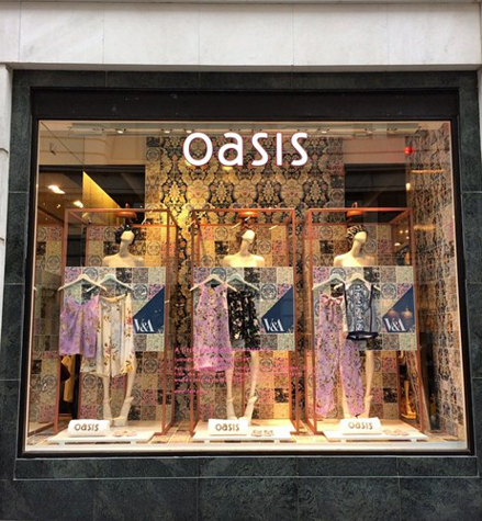 Front view of Oasis store