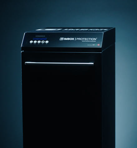Black IMBOX Original shoe protection machine